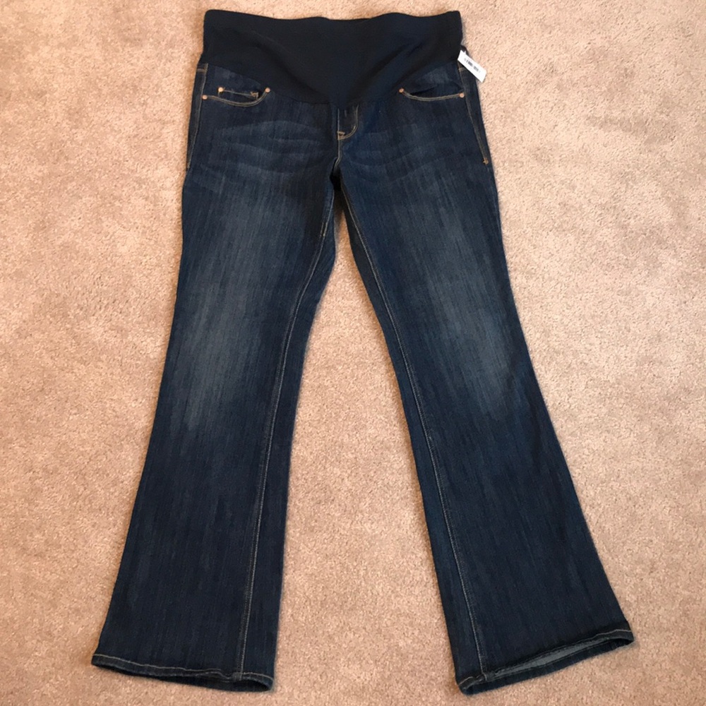 Old Navy full panel flare maternity jeans